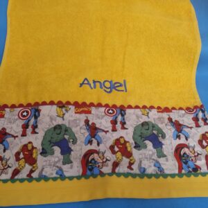 Toalla guarderia personalizada heroes