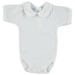BODY BEBE MANGA CORTA CUELLO BEBE ROSA