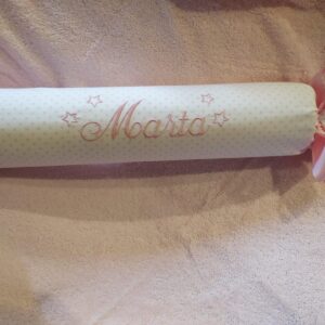 Cojín antivuelco personalizado vintage lunar rosa