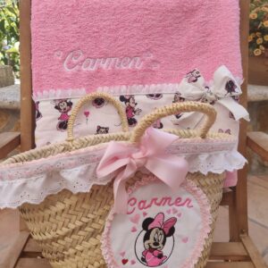 CAPAZO MANO PEQUEÑO MODELO RATONCITA ROSA