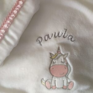 SABANA MINI CUNA CORALINA PERSONALIZADA