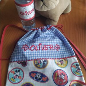 MOCHILAS PERSONALIZADAS CUERDAS MAS FUNDA BOTELLA AGUA
