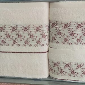 JUEGO 3 TOALLAS BORDADAS PERSONALIZADAS