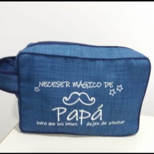 NECESER AZUL ELECTRICO LOGO PAPÁ