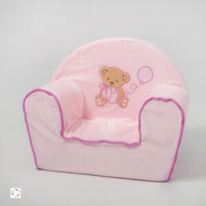 SILLON NIÑOS PERSONALIZADO GOMA ESPUMA OSITA ROSA