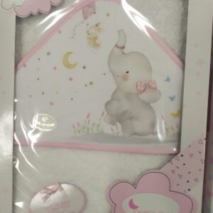 Capa de baño modelo ELEFANTITO ROSA INTERBABY