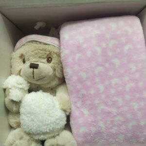 Mantita + peluche personalizado ROSA