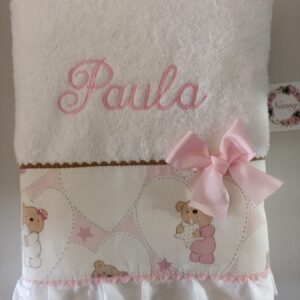 TOALLA PERSONALIZADA BLANCA OSITOS