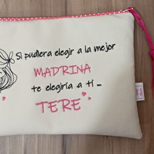 Neceser personalizado polipiel beig MADRINA