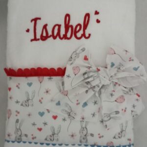 Toalla modelo rabbit blanca