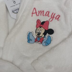 ALBORNOZ NIÑA PERSONALIZADO BLANCO MINNIE