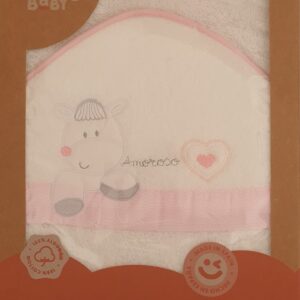 Capa de baño modelo cebra rosa