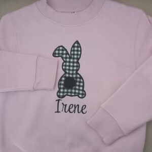 Sudadera Rosa conejito vichi negro