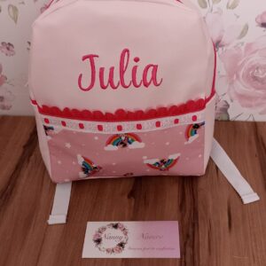 MOCHILA POLIPIEL ROSA PERSONALIZADAN MINNIE