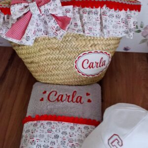 CAPAZO, TOALLA Y GORRA PERSONALIZADA BUHOS