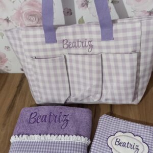 BOLSO PLAYA SET TRES PIEZAS PERSONALIZADO