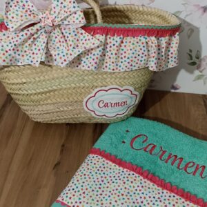 CAPAZO Y TOALLA PERSONALIZADA ESTRELLAS