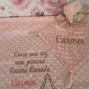 MANTA Y DOUDOU PERSONALIZADO ROCIERO