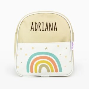 Mochila Arcoíris Soft Beige personalizada